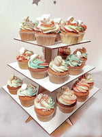 Carica l&#39;immagine nel visualizzatore di Gallery, Alzata Quadrata per Cupcake - Confezione da 2 unità (da 6,5 €/unità)
