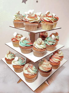 Support à Cupcakes Carré - Pack de 2 unités (à partir de 6,5 €/unité)