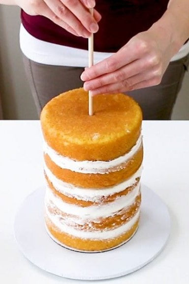 2-stöckige Torte - Teller + Stick