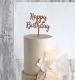 Lade das Bild in den Galerie-Viewer, cake topper en papiers happy birthday
